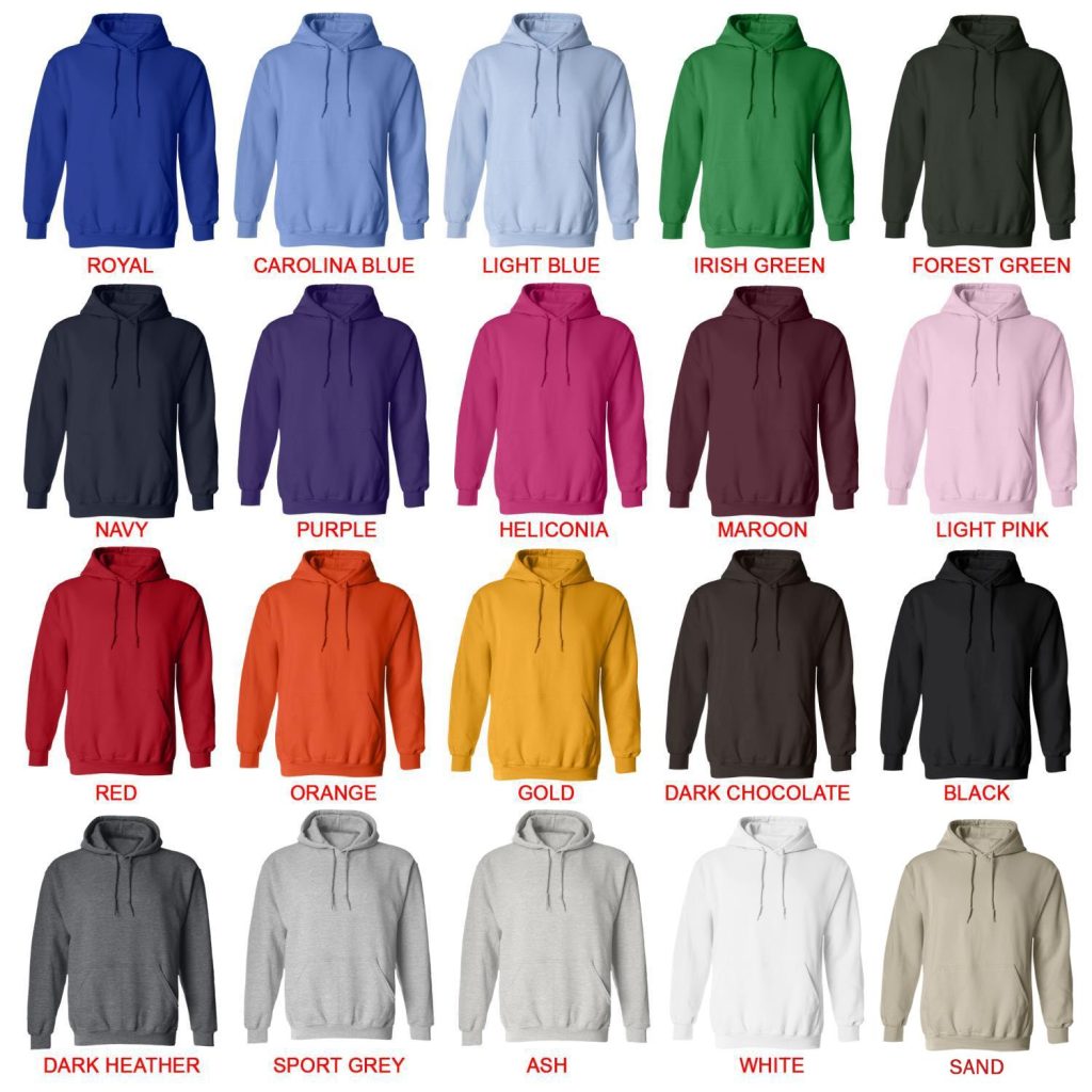 hoodie color chart - Violet Evergarden Merch