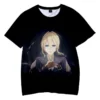 New Fashion T Shirt Anime Violet Evergarden 3D Print Streetwear Men Women Short Sleeve T Shirt 8 - Violet Evergarden Merch