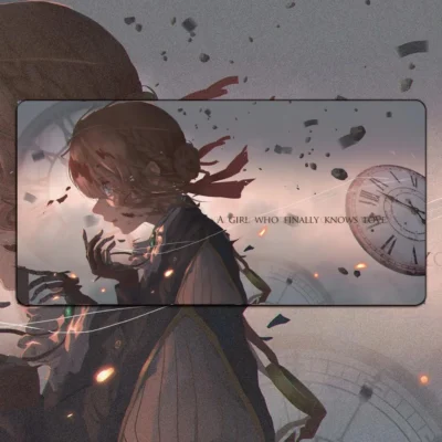 Violet Evergarden Anime Mousepad Mouse Pad Mouse Mat With Pad Prime Gaming XXL Keyboard Pad Stitch 8 - Violet Evergarden Merch