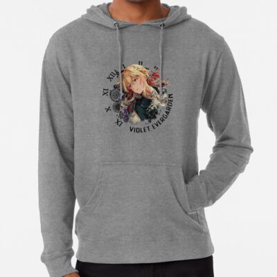 ssrcolightweight hoodiemensgrey lightweight hoodiefrontsquare productx1000 bgf8f8f8 9 - Violet Evergarden Merch