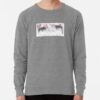 ssrcolightweight sweatshirtmensheather grey lightweight raglan sweatshirtfrontsquare productx1000 bgf8f8f8 1 - Violet Evergarden Merch