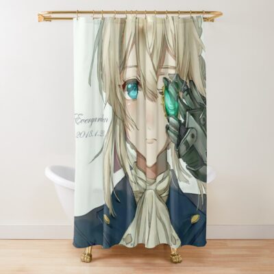 urshower curtain closedsquare1000x1000.1 41 - Violet Evergarden Merch