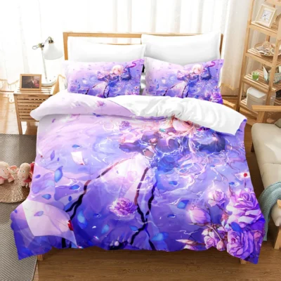 3D The Violet Evergarden Bedding Sets - Violet Evergarden Merch