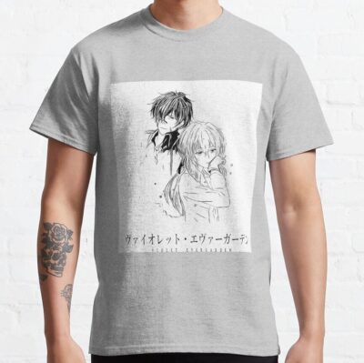 Violet Evergarden – Violet And Gilbert Mono T Shirt - Violet Evergarden Merch