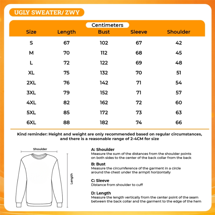 3D UGLY SWEATER - Violet Evergarden Merch